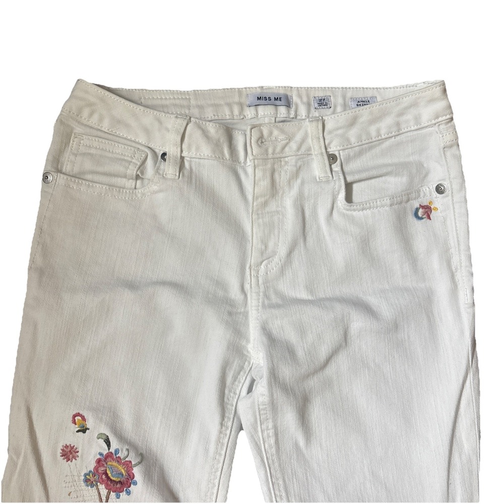 Miss Me Floral Ankle Skinny Women's Jeans - Picture 5 of 9